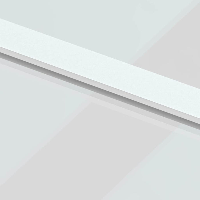 Ușă glisantă, alb, 76x205 cm, sticlă securizată/aluminiu WALTI