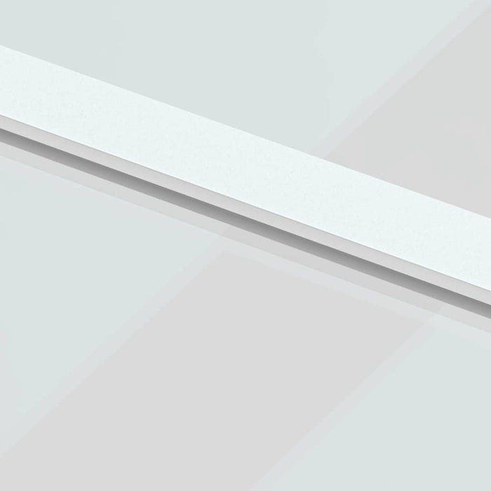Ușă glisantă, alb, 102,5x205 cm, sticlă securizată/aluminiu WALTI