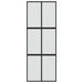 Ușă glisantă, negru, 76x205 cm, sticlă securizată și aluminiu - WALTI WALTI