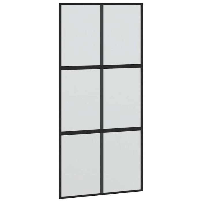 Ușă glisantă, negru, 102,5x205 cm, sticlă securizată/aluminiu - WALTI WALTI