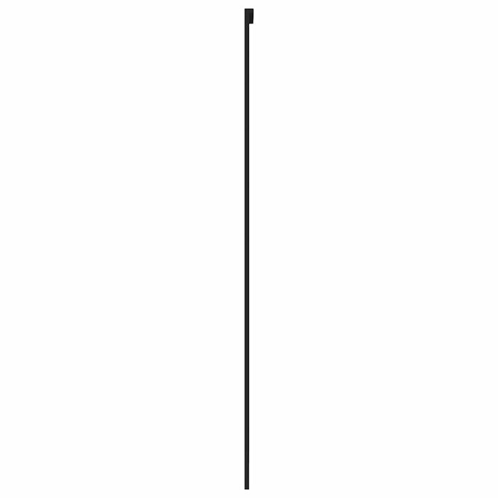 Ușă glisantă, negru, 76x205 cm, sticlă securizată și aluminiu - WALTI WALTI