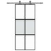 Ușă glisantă, negru, 90x205 cm, sticlă securizată și aluminiu - WALTI WALTI