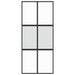 Ușă glisantă, negru, 90x205 cm, sticlă securizată și aluminiu - WALTI WALTI