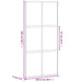 Ușă glisantă, negru, 102,5x205 cm, sticlă securizată/aluminiu - WALTI WALTI