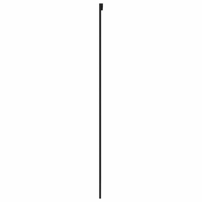Ușă glisantă, negru, 90x205 cm, sticlă securizată și aluminiu - WALTI WALTI
