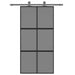 Ușă glisantă, negru, 102,5x205 cm, sticlă securizată/aluminiu - WALTI WALTI