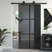 Ușă glisantă, negru, 102,5x205 cm, sticlă securizată/aluminiu - WALTI WALTI