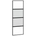 Ușă glisantă, negru, 76x205 cm, sticlă securizată și aluminiu - WALTI WALTI