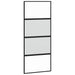 Ușă glisantă, negru, 90x205 cm, sticlă securizată și aluminiu - WALTI WALTI