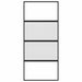 Ușă glisantă, negru, 90x205 cm, sticlă securizată și aluminiu - WALTI WALTI