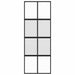 Ușă glisantă, negru, 76x205 cm, sticlă securizată și aluminiu - WALTI WALTI