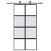 Ușă glisantă, negru, 102,5x205 cm, sticlă securizată/aluminiu - WALTI WALTI