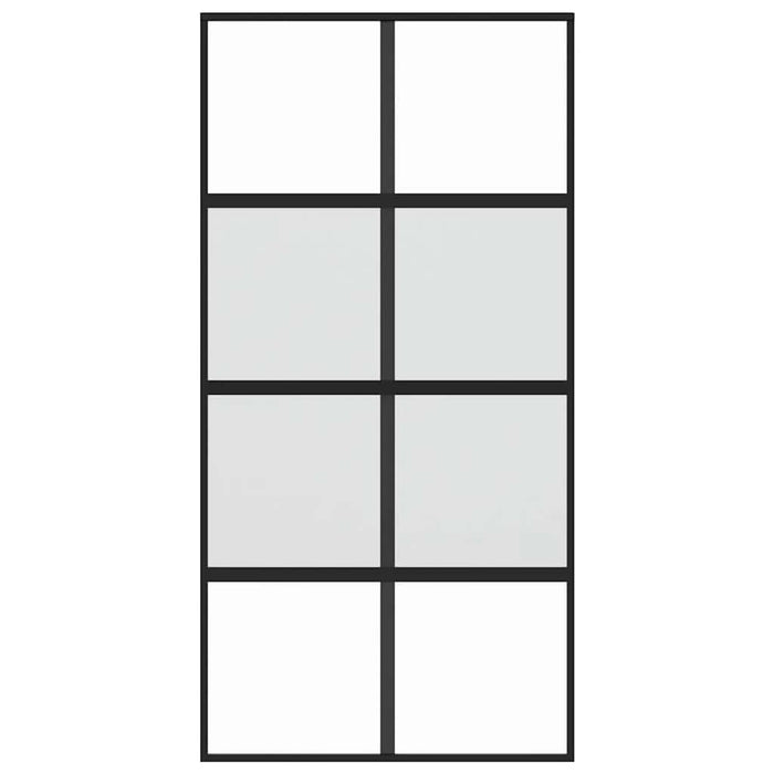 Ușă glisantă, negru, 102,5x205 cm, sticlă securizată/aluminiu - WALTI WALTI
