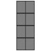Ușă glisantă, negru, 76x205 cm, sticlă securizată și aluminiu - WALTI WALTI