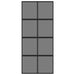 Ușă glisantă, negru, 90x205 cm, sticlă securizată și aluminiu - WALTI WALTI