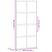 Ușă glisantă, negru, 102,5x205 cm, sticlă securizată/aluminiu - WALTI WALTI
