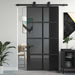 Ușă glisantă, negru, 102,5x205 cm, sticlă securizată/aluminiu - WALTI WALTI