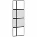 Ușă glisantă, negru, 76x205 cm, sticlă securizată și aluminiu - WALTI WALTI