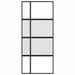 Ușă glisantă, negru, 90x205 cm, sticlă securizată și aluminiu - WALTI WALTI