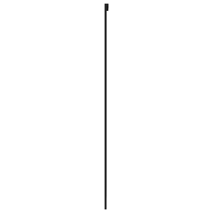 Ușă glisantă, negru, 90x205 cm, sticlă securizată și aluminiu - WALTI WALTI