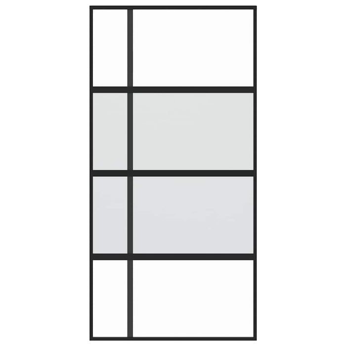 Ușă glisantă, negru, 102,5x205 cm, sticlă securizată/aluminiu - WALTI WALTI