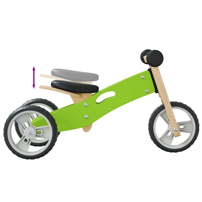 Bicicletă de echilibru pentru copii 2 în 1, verde - WALTI WALTI
