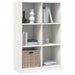 Bibliotecă, alb, 70x33x110 cm, lemn masiv de pin - WALTI WALTI