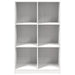 Bibliotecă, alb, 70x33x110 cm, lemn masiv de pin - WALTI WALTI