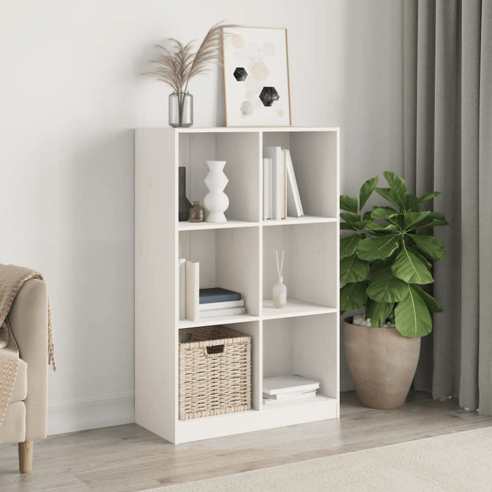 Bibliotecă, alb, 70x33x110 cm, lemn masiv de pin - WALTI WALTI