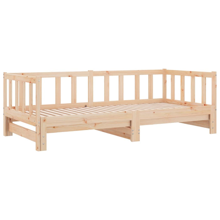 Pat de zi cu extensie, 90x190 cm, lemn masiv de pin - WALTI WALTI