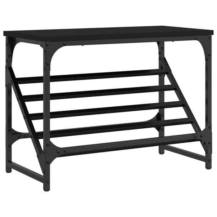 Suport pantofi, negru, 60x30x45 cm, lemn prelucrat - WALTI WALTI