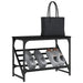 Suport pantofi, negru, 60x30x45 cm, lemn prelucrat - WALTI WALTI