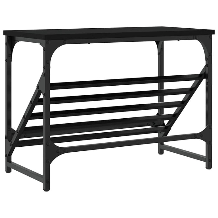 Suport pantofi, negru, 60x30x45 cm, lemn prelucrat - WALTI WALTI