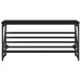 Suport pantofi, negru, 90x30x45 cm, lemn prelucrat - WALTI WALTI
