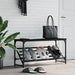 Suport pantofi, negru, 90x30x45 cm, lemn prelucrat - WALTI WALTI