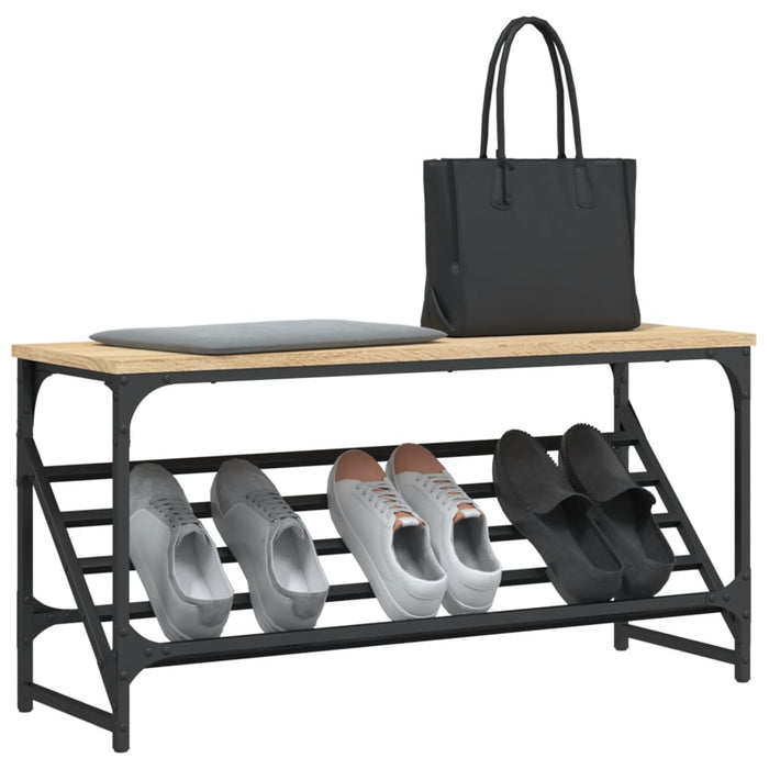 Suport de pantofi, stejar sonoma, 90x30x45 cm, lemn prelucrat - WALTI WALTI