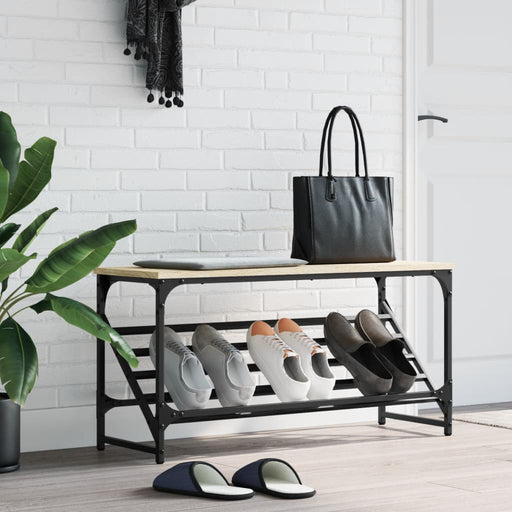 Suport de pantofi, stejar sonoma, 90x30x45 cm, lemn prelucrat - WALTI WALTI