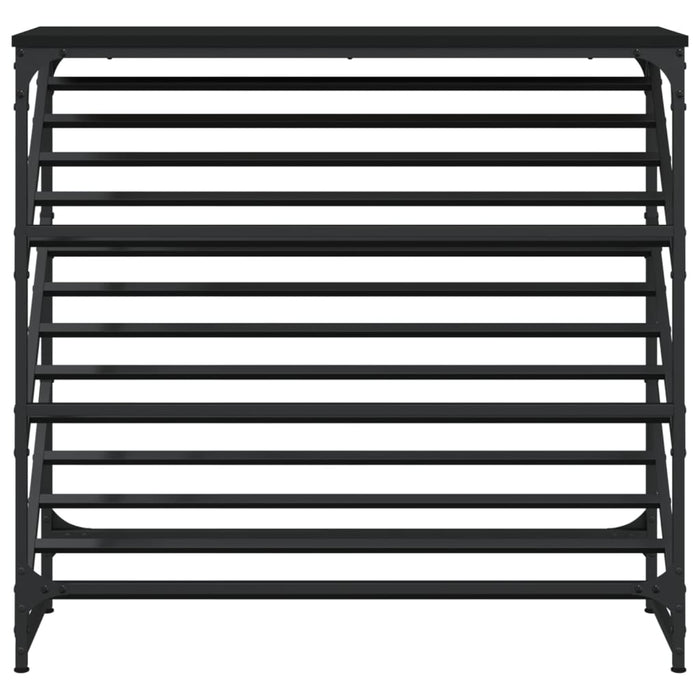 Suport pantofi, negru, 90x30x85 cm, lemn prelucrat - WALTI WALTI
