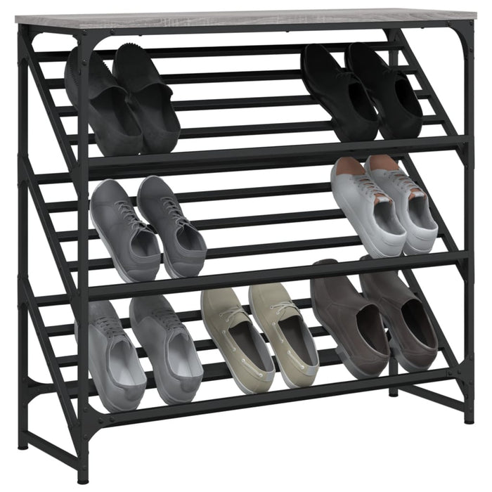 Pantofar, gri sonoma, 90x30x85 cm, lemn prelucrat - WALTI WALTI