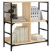 Bibliotecă, stejar sonoma, 78,5x33x82 cm, lemn prelucrat - WALTI WALTI