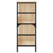 Bibliotecă, stejar sonoma, 78,5x33x82 cm, lemn prelucrat - WALTI WALTI