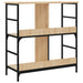 Bibliotecă, stejar sonoma, 78,5x33x82 cm, lemn prelucrat - WALTI WALTI