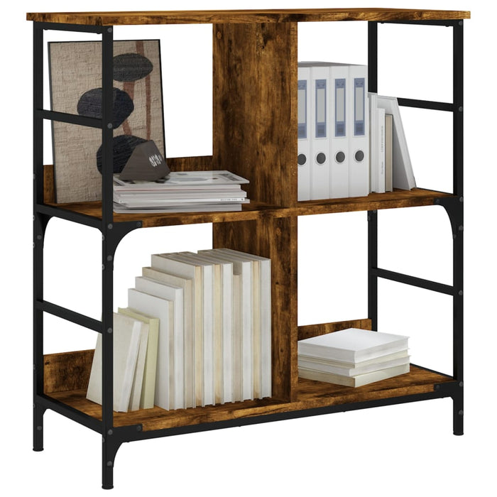 Bibliotecă, stejar fumuriu, 78,5x33x82 cm, lemn prelucrat - WALTI WALTI