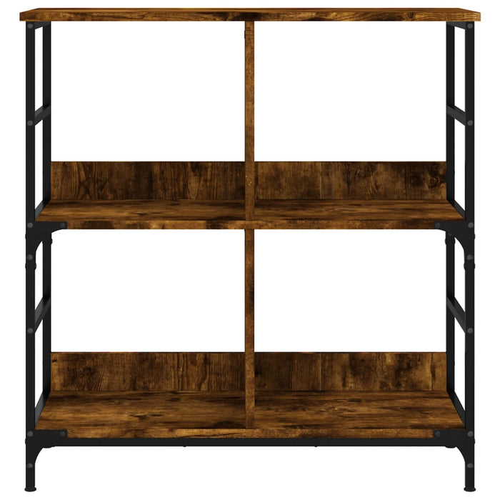 Bibliotecă, stejar fumuriu, 78,5x33x82 cm, lemn prelucrat - WALTI WALTI