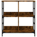Bibliotecă, stejar fumuriu, 78,5x33x82 cm, lemn prelucrat - WALTI WALTI