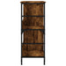 Bibliotecă, stejar fumuriu, 78,5x33x82 cm, lemn prelucrat - WALTI WALTI