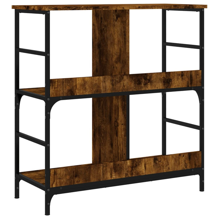 Bibliotecă, stejar fumuriu, 78,5x33x82 cm, lemn prelucrat - WALTI WALTI