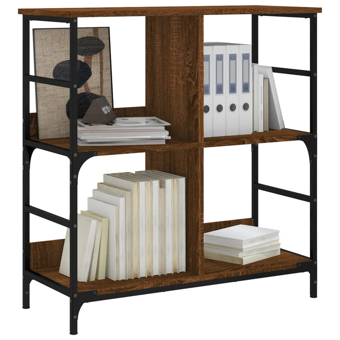 Bibliotecă, stejar maro, 78,5x33x82 cm, lemn prelucrat WALTI