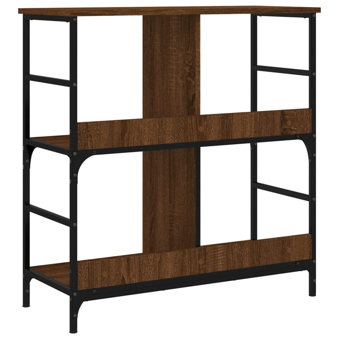 Bibliotecă, stejar maro, 78,5x33x82 cm, lemn prelucrat WALTI