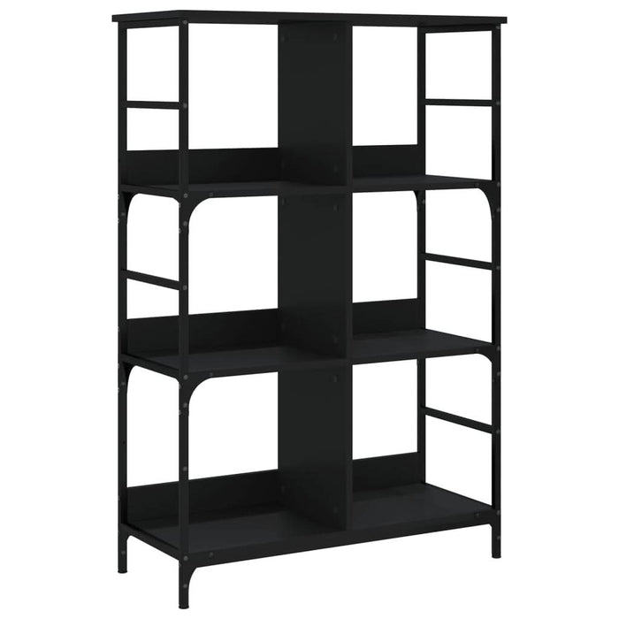 Bibliotecă, negru, 78,5x33x117,5 cm, lemn prelucrat - WALTI WALTI